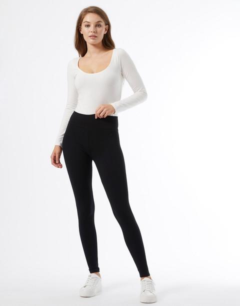 Leggings Negros De Algodón De Miss Selfridge