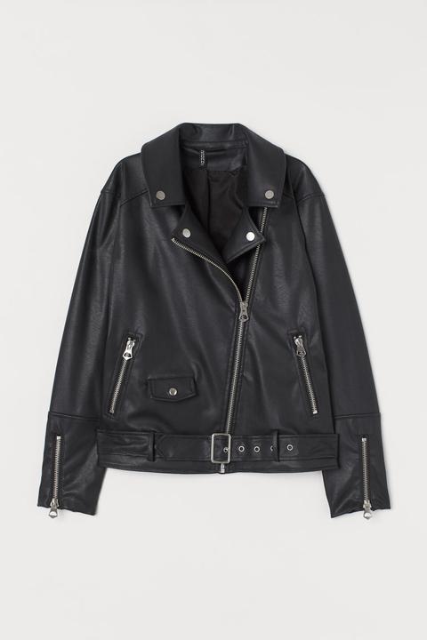 Cazadora Biker - Negro