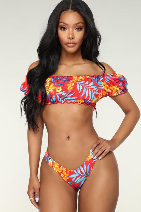 off the shoulder bikini set