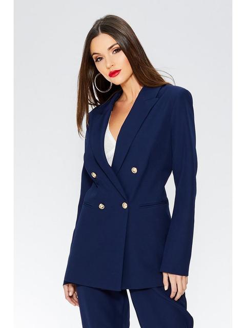 Quiz navy sale jacket