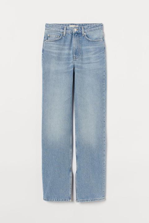 Straight High Jeans - Azul