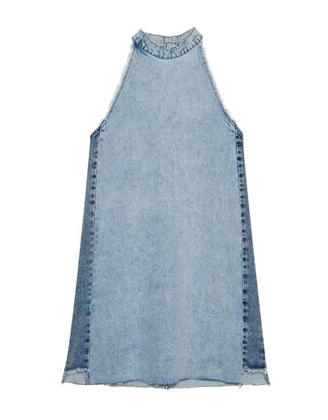 Vestido Denim Patchwork