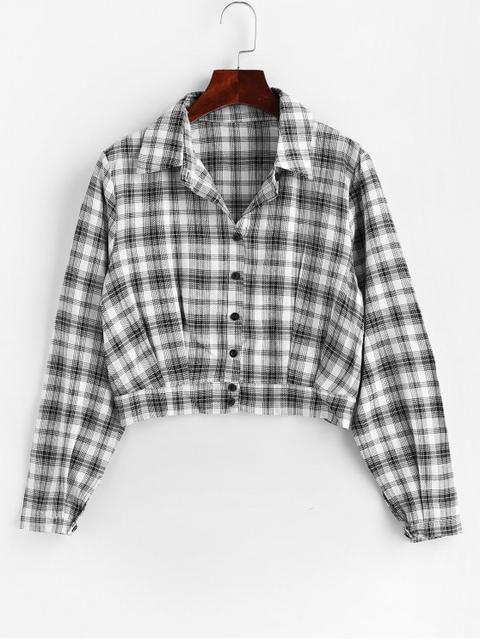 Camisa A Cuadros Con Botones Multi