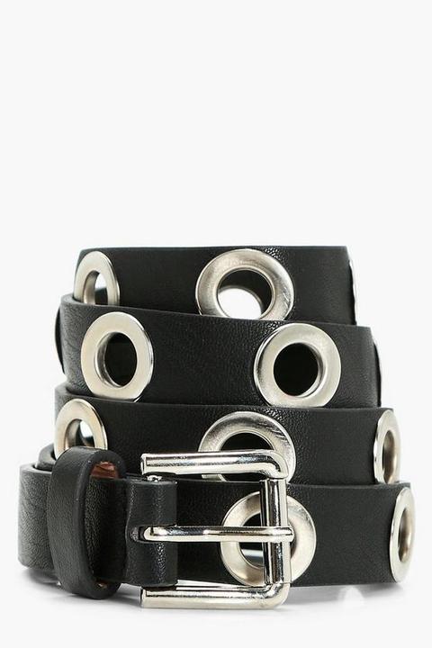 Eyelet Detail Belt