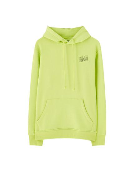 Sudadera Flúor Capucha
