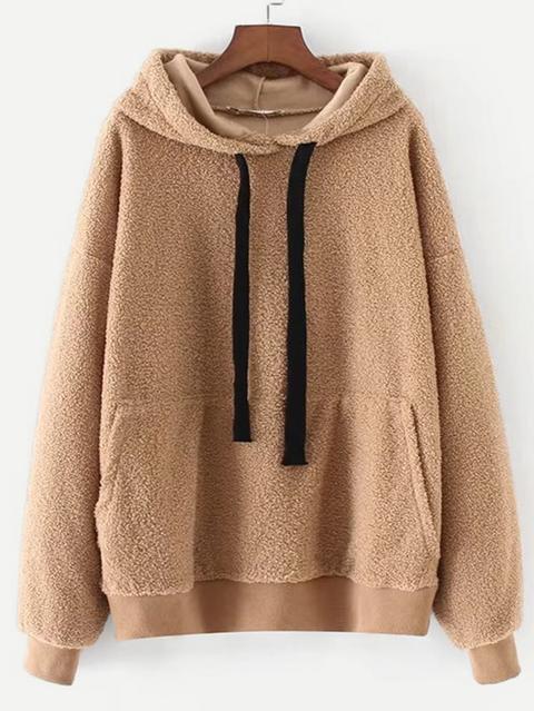 Kangaroo Pocket Lambswool Hoodie