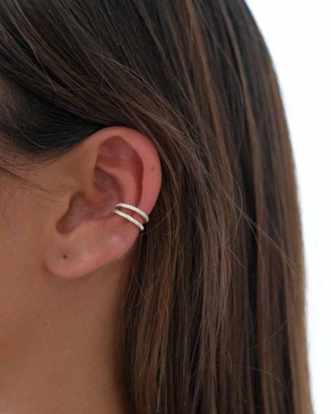 Pendiente Doble Shine Ear Cuff