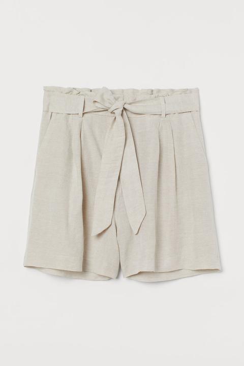 H & M+ Pantalón Corto - Beis