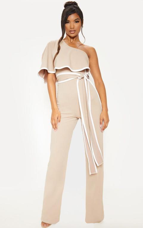 pretty little thing one shoulder jumpsuit