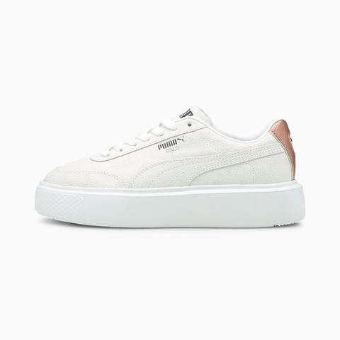 Zapatillas Para Mujer Oslo Maja Cracked, Blanco/rosado/negro, Talla 35.5 | Puma Mujeres