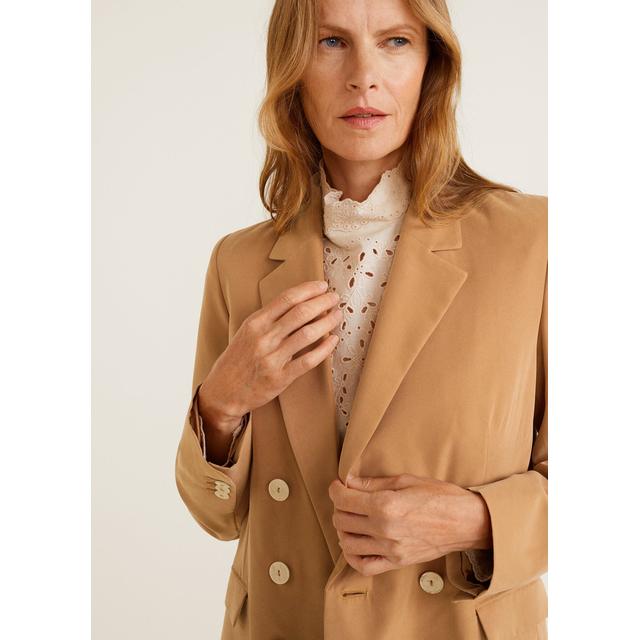 mango modal blend suit blazer