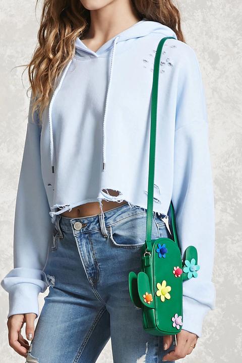 Cactus Faux Leather Crossbody