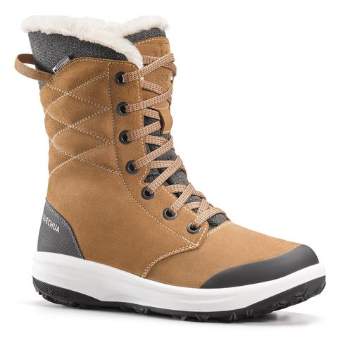 Botas De Nieve Y Apreski Mujer Piel Quechua Sh500 U-warm