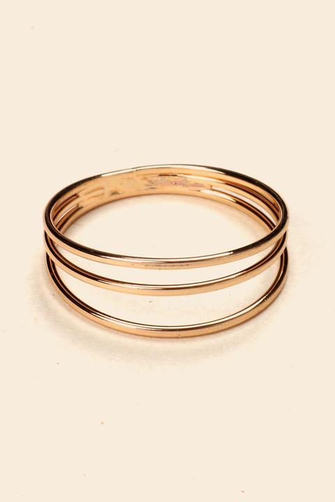 Gold Triple Band Ring