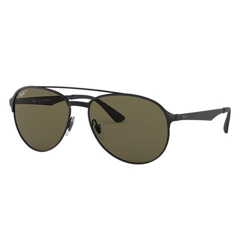 Rb3606 Herren Sunglasses Gläser: Grün Polarisierte, Frame: Schwarz