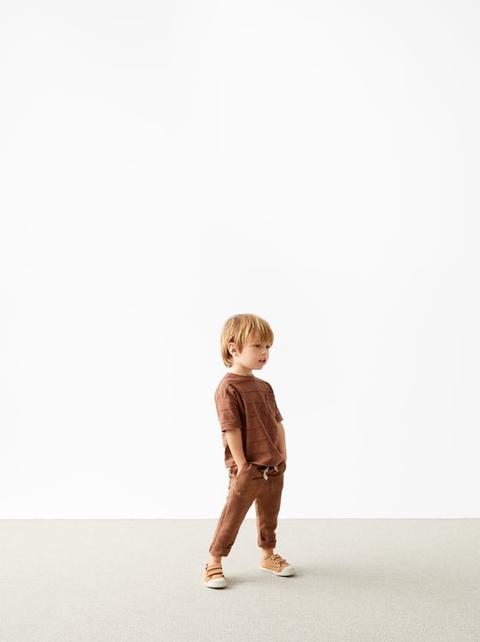 Pantalon Flammé À Liens