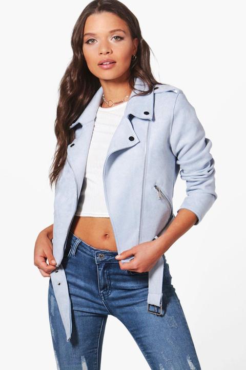 Rebecca Suedette Biker Jacket