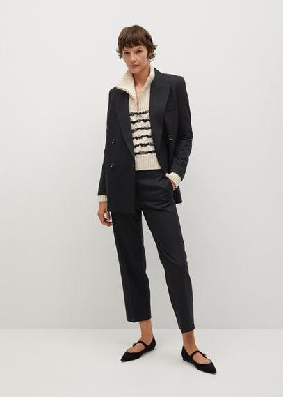 Double-breasted Structured Blazer