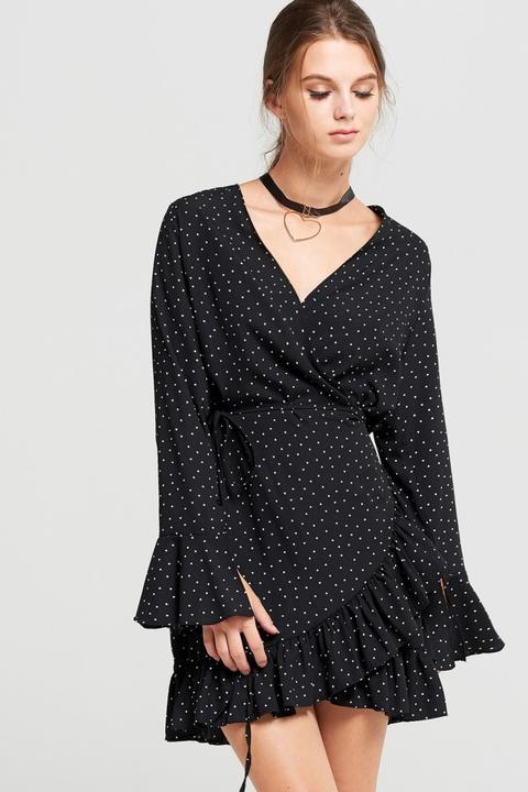 Lexi Polka Dot Wrap Dress