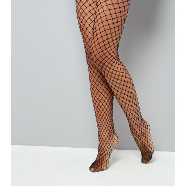 Black Fishnet Tights New Look from NEW 