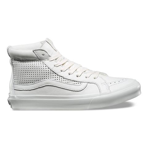 Vans Square Perf Sk8-hi Slim Cutout Shoes ((square Perf) Blanc De Blanc) Men White