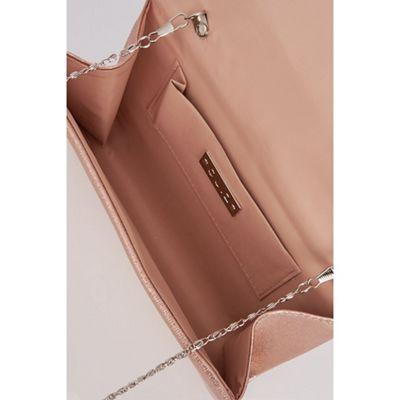 Quiz - Rose Gold Shimmer Clutch Bag