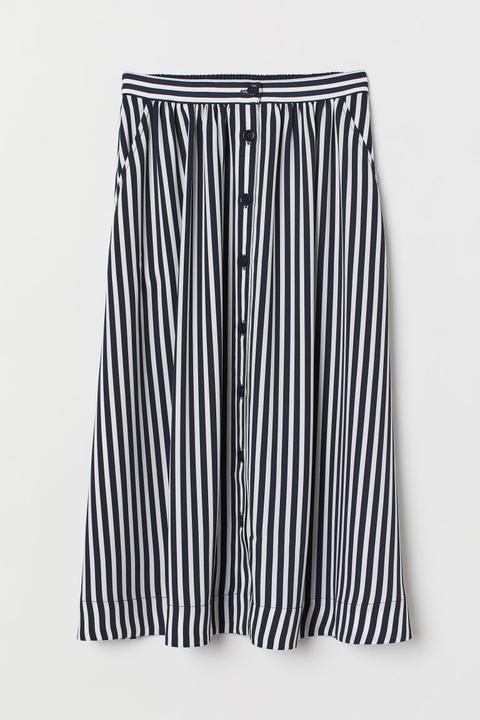 H & M - Jupe Corolle - Bleu