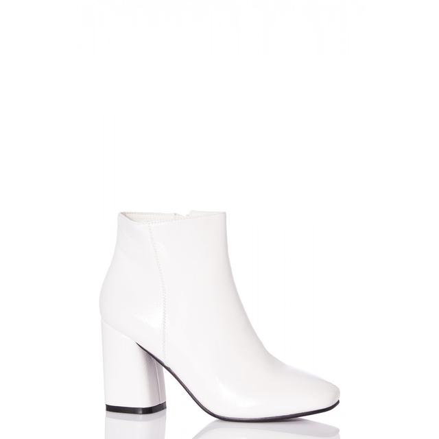 quiz block heel ankle boots
