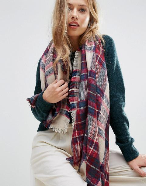 Yumi Abstract Knit Scarf - Multi