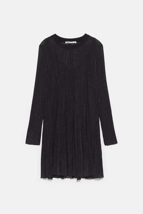 Leicht Transparentes Kleid Mit Glitzerdetails