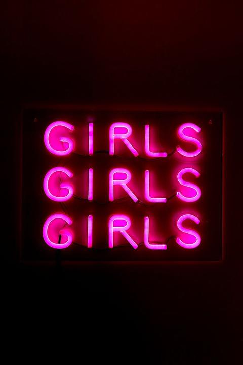 Girls Neon Wall Light