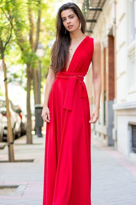 Vestido Visconti Multiposición Rojo