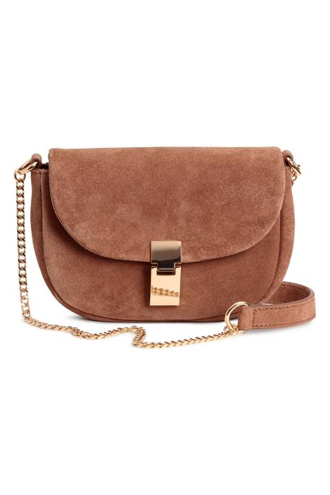 Handtasche Aus Veloursleder