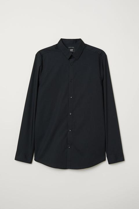 Chemise Slim Fit - Noir