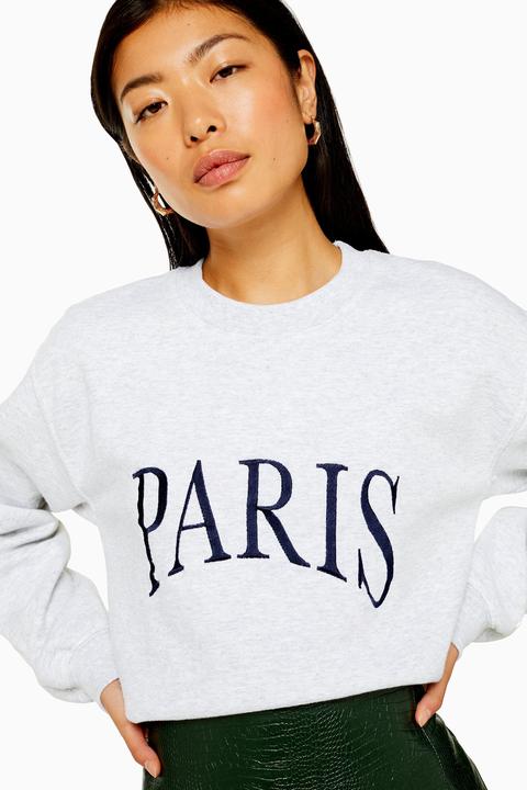 women's petite embroidered sweatshirts