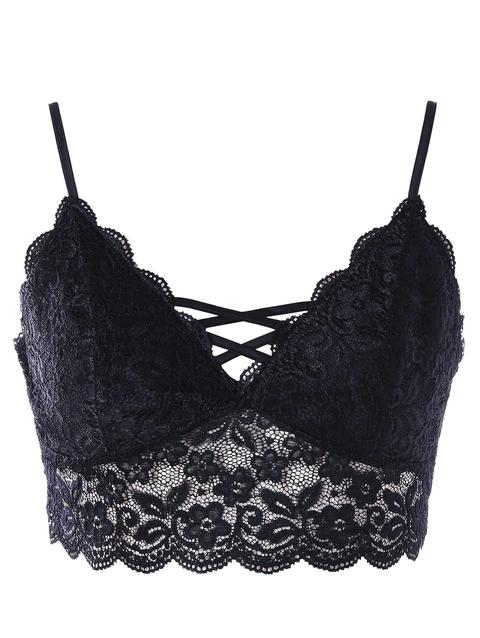 Plus Size Lace Scalloped Camisole