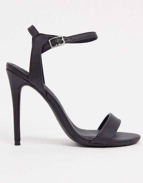 New Look Pu Stiletto In Black