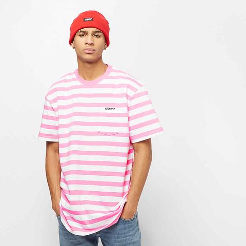 Stripe Tee Pink/white