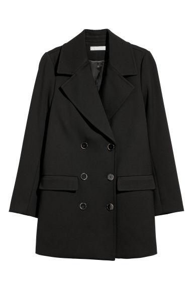 H & M - Cappotto A Doppio Petto - Nero