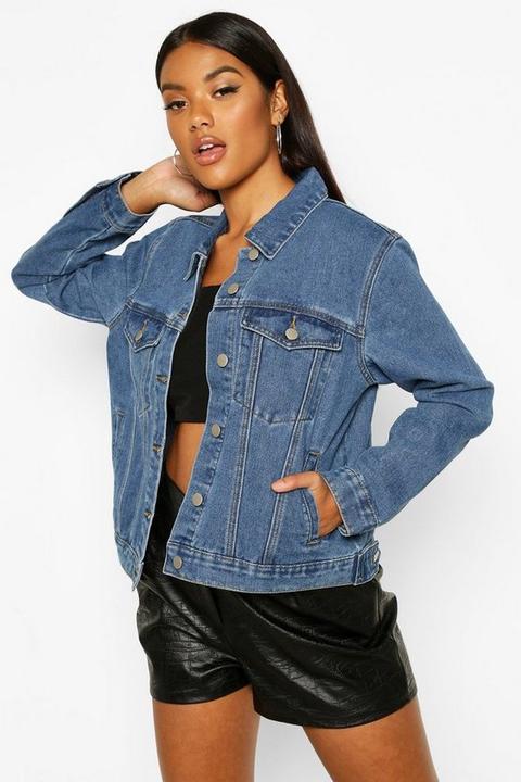 Veste Western En Denim - Bleu Jean - 34, Bleu Jean