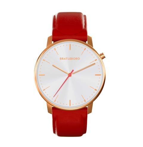 Reloj Bratleboro Acadia Gold Red