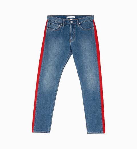 Ckj 026 Slim Jeans Con Riga Laterale