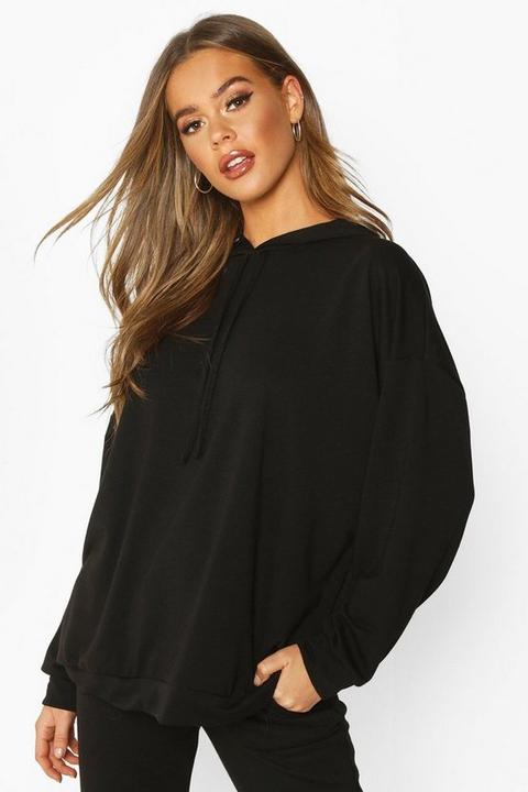 Womens Oversized Hoodie - Black - S, Black