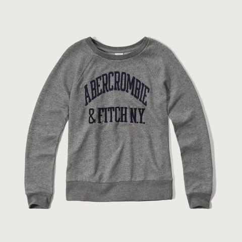 Applique Logo Crew Sweatshirt