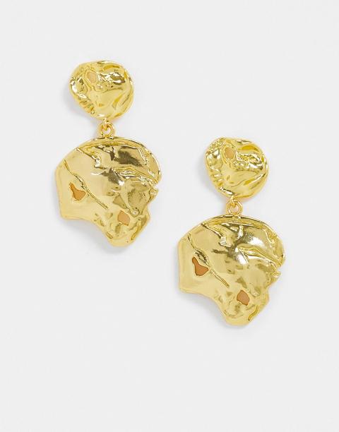 Liars And Lovers Molten Gold Drop Down Earrings