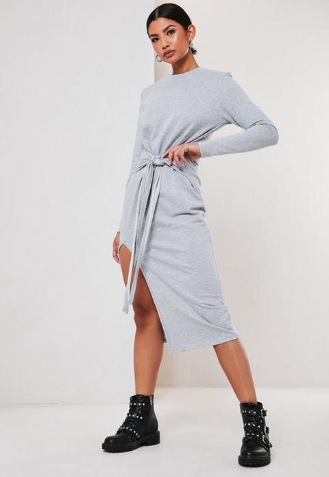 light gray sweater dress