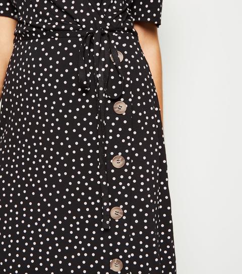 cameo rose polka dot dress