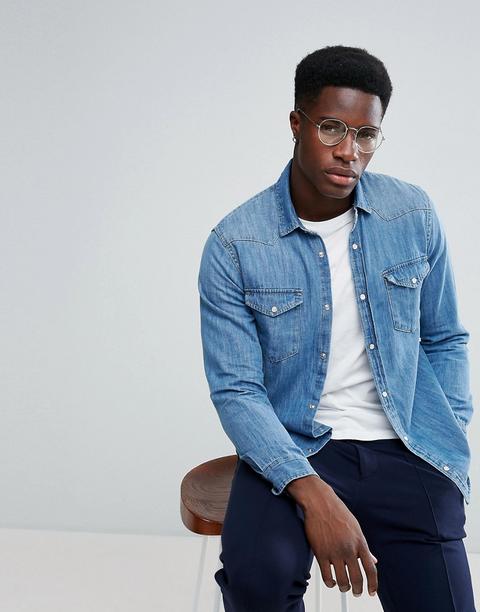 camisa vaquera stradivarius