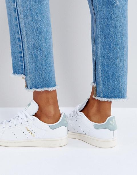 Zapatillas De Deporte En Blanco Y Menta Stan Smith De Adidas Originals