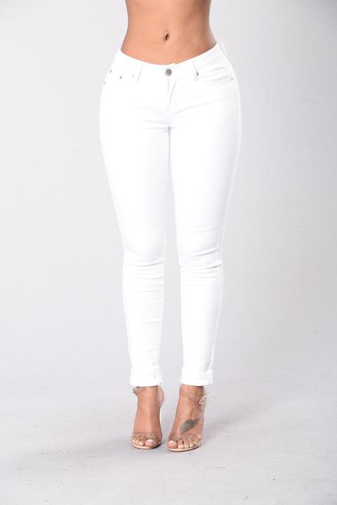 I Told You So Jeans - White